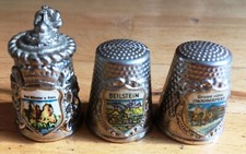 Drei sch&ouml;ne Metall Fingerh&uuml;te