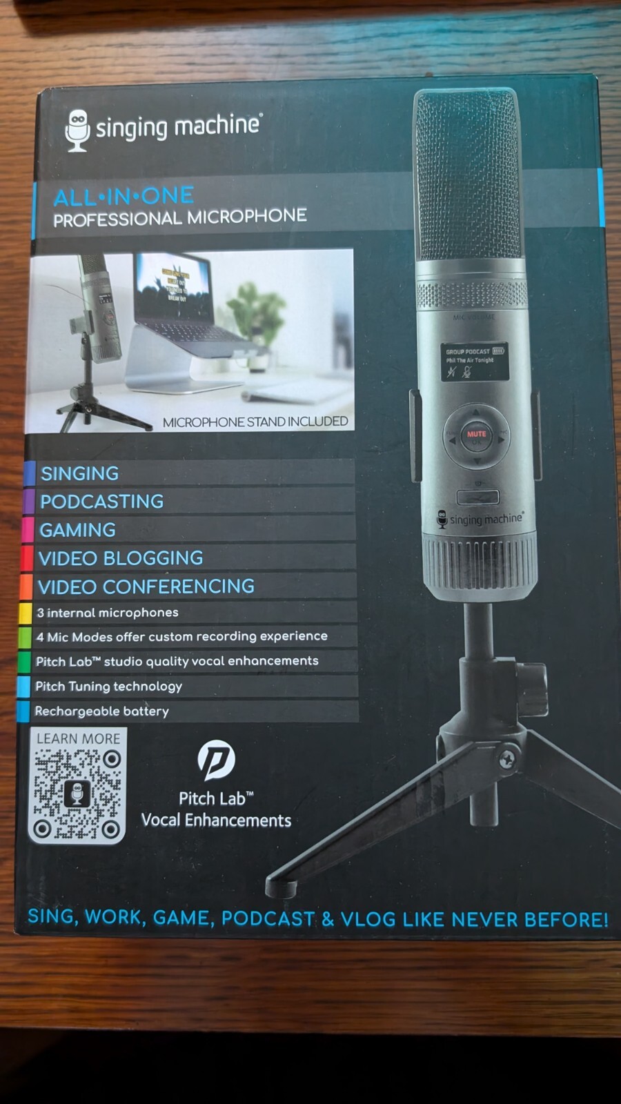 The Singing Machine All-In-One Professional Microphone SMM2097 - Black