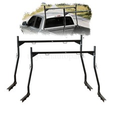 Black Adjustable Steel Truck Bed Truck Ladder Rack Pickup 800lbs