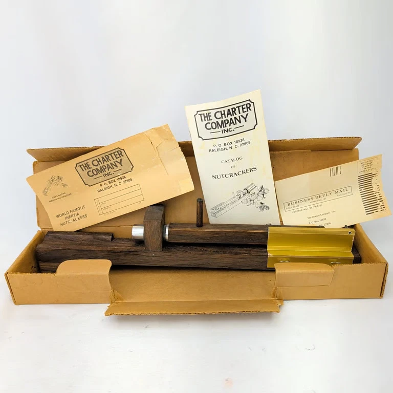 The Charter Company Texas Native Inertia Nutcracker Vintage Wood Walnut Pecan