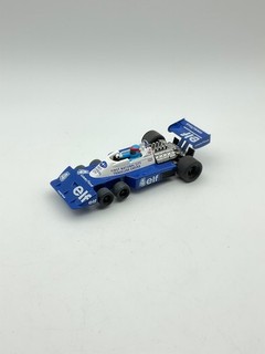 Vintage Tecnitoys SCX Tyrrell P 34 No 4 Patrick Depailler 6 Wheel Slot Car 1/32
