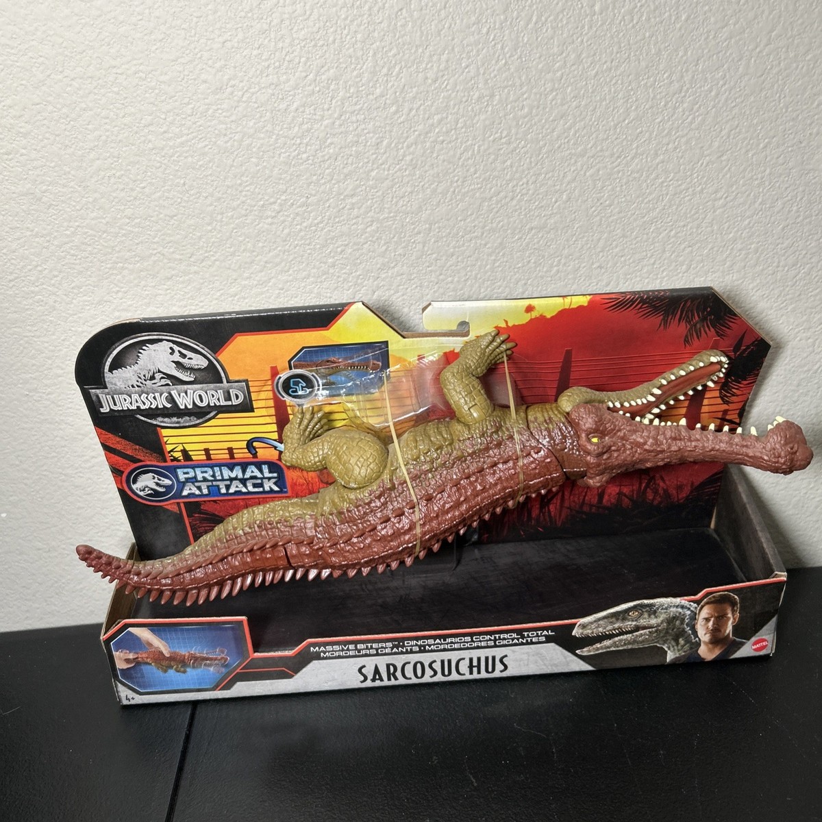 Jurassic World Toys GJP34 Sarcosuchus Primal Attack Dino Rivals