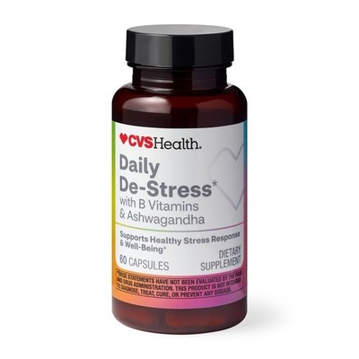 CVS Daily De-Stress Capsules, 60 CT ~ 03/2027