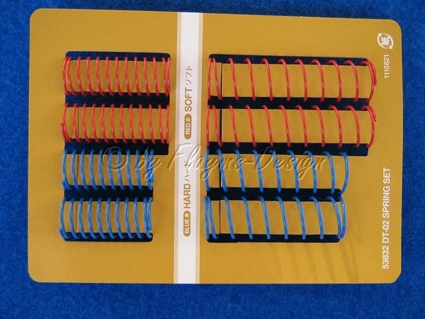 Tuning Federnsatz blau und rot für Tamiya DT-03 und DT-02 Chassis 53832 - Bild 2 von 2