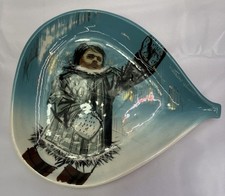 Matthew Adams Alaska Series Pottery Alaskan Native Inuit Atomic Plate