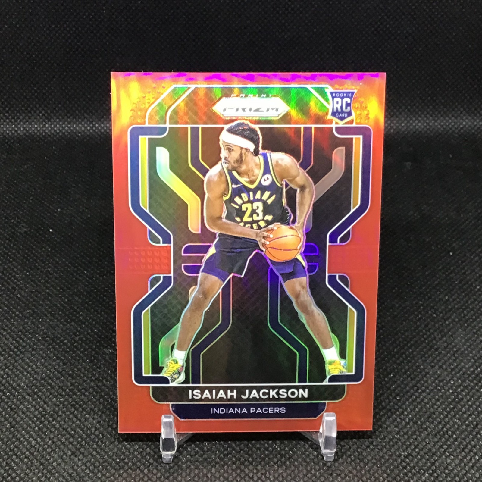 Isaiah Jackson 2021-2022 Prizm Red Rookie #309 Red Prizm /299 Indiana Pacers