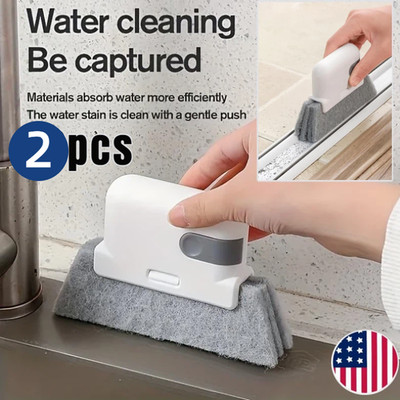 Magic Window Track Cleaner Handheld Groove Cleaning Brush forWindow Door,Kitchen