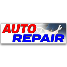 Auto Repair Vinyl Banner with Optional Sizes (Made in the USA)