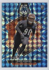 2024 Panini Mosaic Rookies Reactive Blue Mosaic Prizm Kris Jenkins #348 1eh5