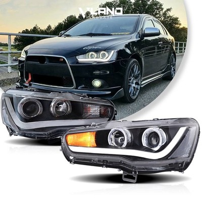 VLAND LED Headlights 2008-2017 For MITSUBSHI LANCER LED Headlight Front Lamps X2