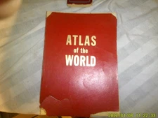 VINTAGE SOFTBACK BOOK ATLAS OF THE WORLD CONSOLIDATED PUBLISHERS CHICAGO