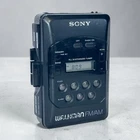 Vintage Sony Walkman WM-F2031 AM/FM Cassette Player Digital Clock WORKING