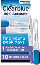 Ovulation Complete Starter Kit, 10 Ovulation Tests and 1 Pregnancy Test