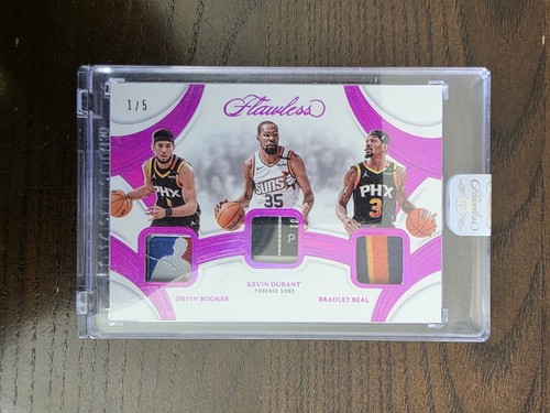 2024 Panini Flawless Booker Durant Beal Fuschia /5 Logoman Laundry Tag