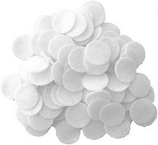 1 Inch White 100Pc Stiff Felt Circles