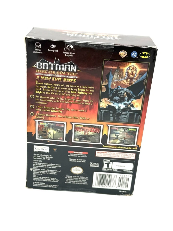 Batman - Rise of Sin Tzu Lithograph Commemorative Edition NEW SEALED (GameCube) - Image 2 of 4