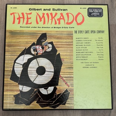 Gilbert & Sullivan   D'Oyly Carte Opera Company, The Mikado, 2 x Vinyl LPs