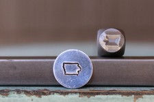 SUPPLY GUY 6mm Iowa US State Metal Punch Design Stamp - SGCH-337
