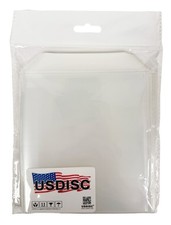 USDISC Plastic Sleeves 4mil 5.5 x 6, No Stitches, Clear Lot