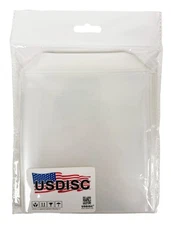 USDISC Plastic Sleeves 4mil 5.5 x 6, No Stitches, (Clear) Lot