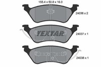 Bremsbelagsatz Scheibenbremse Hinten Textar 2403601 FÜR Chrysler Dodge Belagsatz