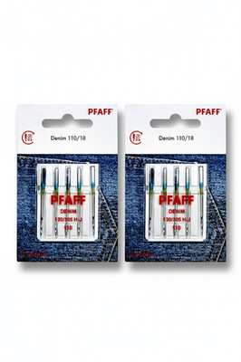 2x Original Pfaff Jeansnadel 130/705H Stärke 110  H-J 5er Packung Denim
