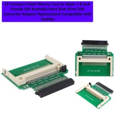 CF Compact Flash Merory Card to 50pin 1.8 inch Female IDE Bootable Hard Disk ...
