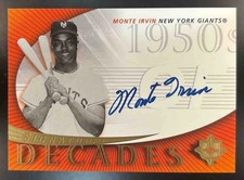 2005 Upper Deck Ultimate Signature Edition Monte Irvin Decades #SD-MI Auto