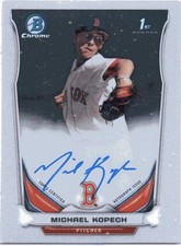 2014 Bowman Chrome . MICHAEL KOPECH . Base . Autograph rookie card # BCA-MK. rookie card picture