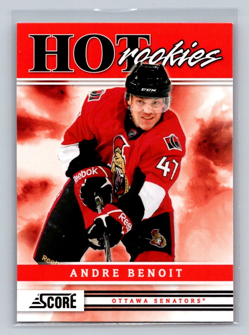 2011 Score #525 Andre Benoit RC Rookie Ottawa Senators