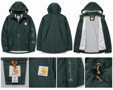 NEW Carhartt Rain Jacket Surrey C64 Heavyweight PVC Waterproof Hoodie 2XL Tall