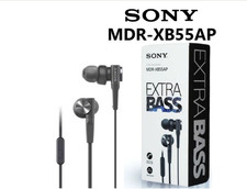 Sony MDR-XB55AP Extra Bass Wired In-Ear Earphones Mic Remote Black Japan