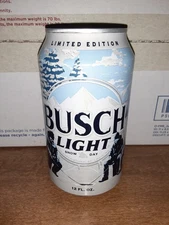 Busch Light 12oz Limited Edition "Ice Fishing" B/O Stay On Tab Beer Can 2022