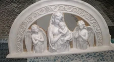Design Toscano Wall Pediment Renaissance Art of Virgin Mary, Child Jesus, Angels