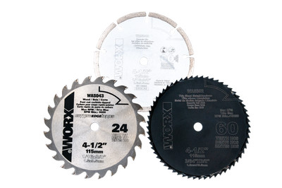 WA8502 WORX 4-Â½'' 3pc WORXSAW Blade Kit for WX439L