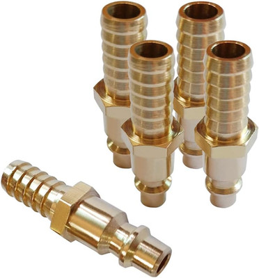 Solid Brass Air Hose Fittings 3/8'' Barb Reducer Quick Connect Air Hose Fittings