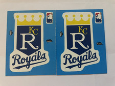 1985 FLEER TEAM STICKERS KC ROYALS BOTH VERSIONS BLANK BACK $6.99 FREE SHIPPING