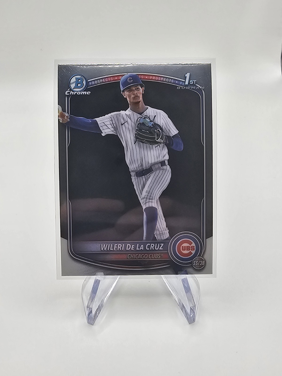 2025 Bowman Chrome Prospects #BCP-209 Wilfri De La Cruz Chicago Cubs