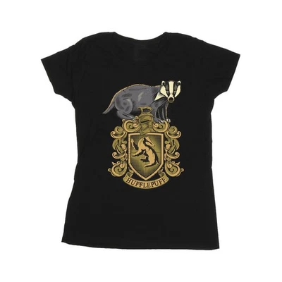 Harry Potter - Camiseta Hufflepuff Escudo de Algodón para Mujer UTBI24226_1 - Imagen 1 de 3