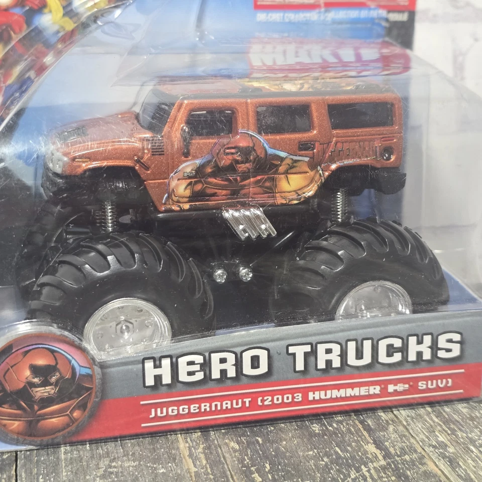 READ Maisto Marvel Universe Hero Trucks Juggernaut 2003 Hummer H2 Suv - Image 3 of 4