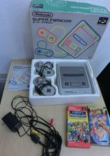 Nintendo Super Famicom SHVC-001 Konsole mit OVP + 2 Spielen