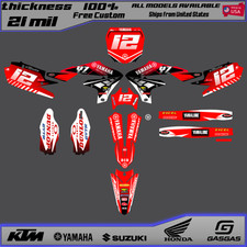 2015-2021 Yamaha YZ 125 250 Graphics Kit Decals Stickers - 21mil Thick Motocross