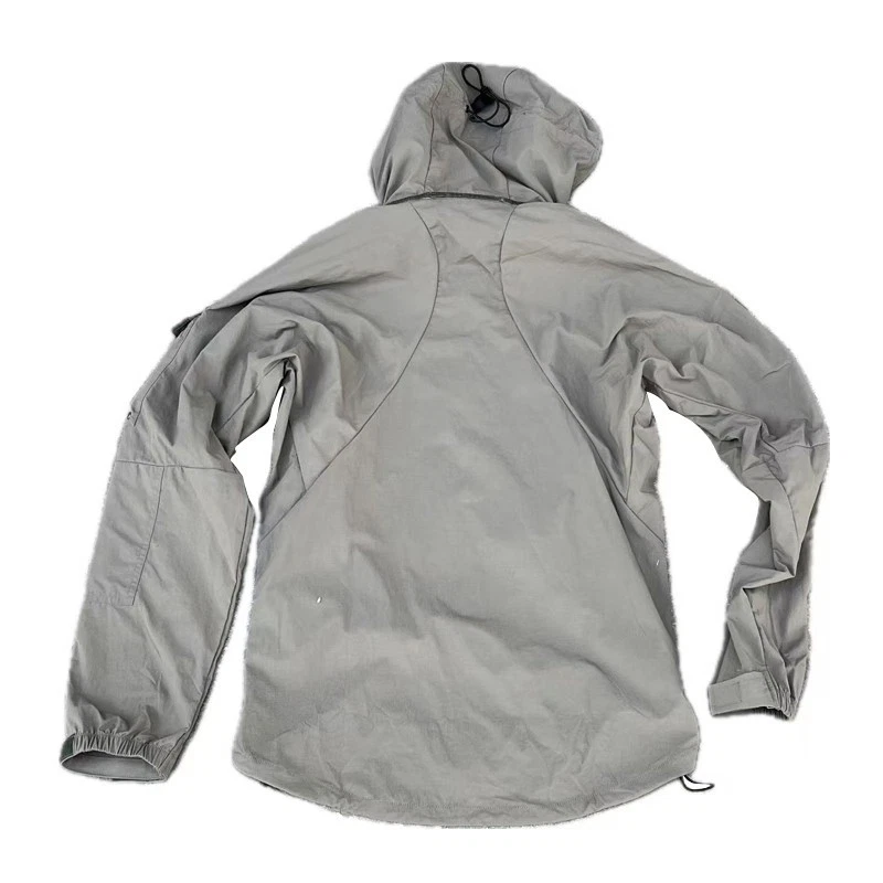 Chaqueta táctica ORC gris Softshell PCU L5 Gen1 nailon cortavientos con capucha Foto 3 de 4