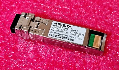 Arista SFP-10G-LRL 1310nm SFP+ Duplex LC SMF Optical Transceiver XVR-00010-02