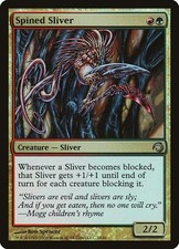 2x Spined Sliver - Foil Premium Deck Series: Slivers MP MTG