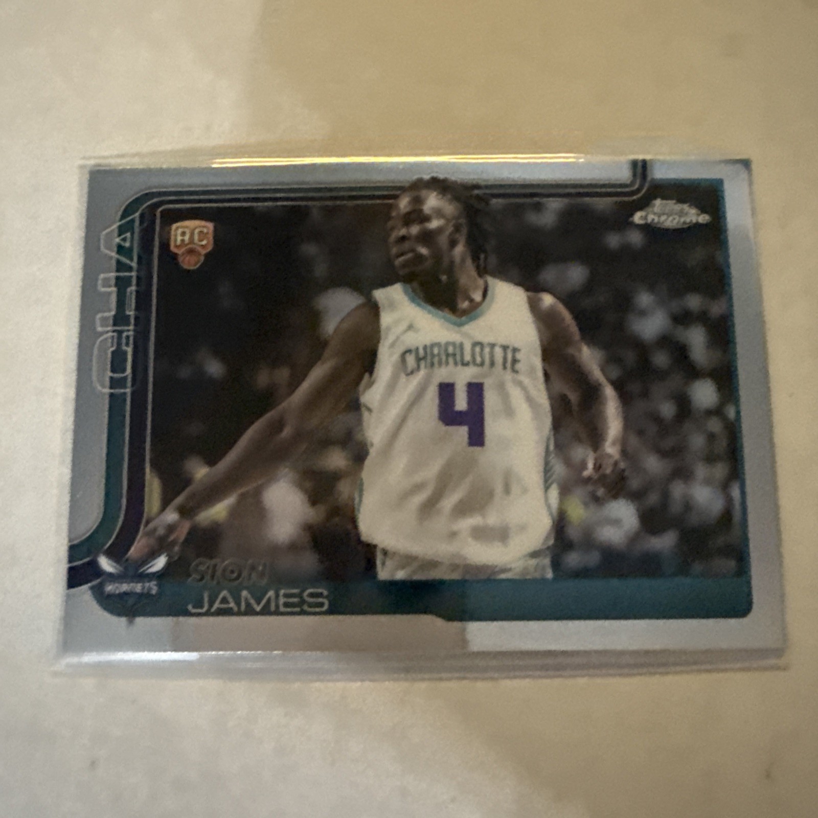 2025-26 Topps Chrome Basketball Sion James RC Base #283 Hornets
