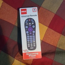 RCA Universal Remote Control RCR414BHE RP 4-Device Streaming Player Compatible