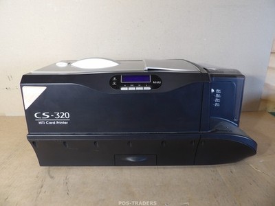 HiTi CS-320 Color ID Card Printer 88.C0337.00E USB - UNTESTED - INCL RIBBON