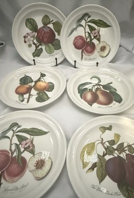 Portmeirion Pomona Fruit Bread Appetizer Plates 7.25  Set Of 6