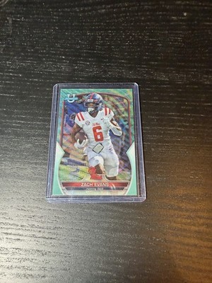 2022 TOPPS BOWMAN CHROME U REFRACTOR #10 ZACH EVANS /299